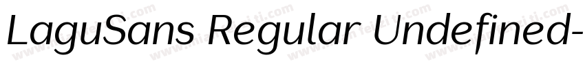 LaguSans Regular Undefined字体转换